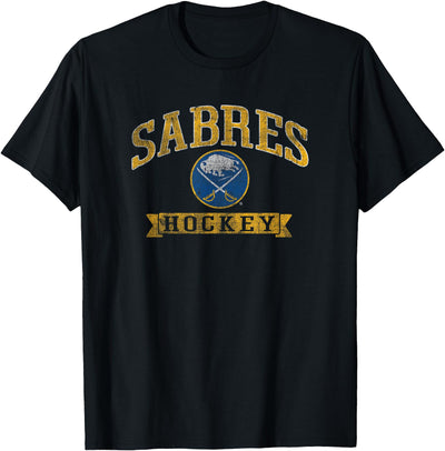 Cow Buffalo Sabres Vintage Hockey Nhl Officially T-Shirt