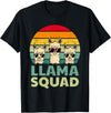 Funny Llama Gift Llama Lover Accessories & Stuff Funny Llama Design for Men Women Llama Alpaca Farm Animal T-Shirt - Black