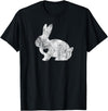 Love Bunny Rabbit Lover Animal Pet Owner Easter Gift T-Shirt in Black