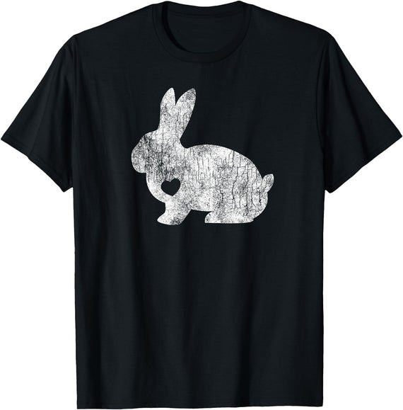 Love Bunny Rabbit Lover Animal Pet Owner Easter Gift T-Shirt in Black