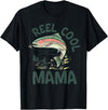 O Fishally One 1st Birthday Fishing Family Fish O Fishally One 1st Birthday Fishing Family Reel Cool Mama T-Shirt - Black