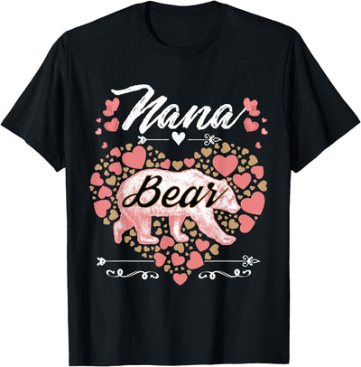 Nana Bear for Women - Cute Mother's Day and Birthday T-Shirt