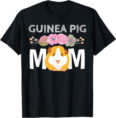 Guinea Pig Mom Stuff Floral Cavy Lover T-Shirt