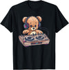 Colorful Teddy Art I Kids Teddy Bear Cute Teddy DJ T-Shirt - Black