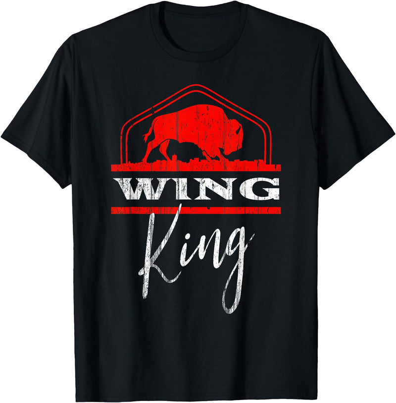 Nickel City Tailgate Gear Buffalo Wing King Legend T-Shirt - Black