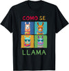 Como se LLAMA Shirts Funny Como Se LLAMA Animal for LLAMA Lovers T-Shirt - Black