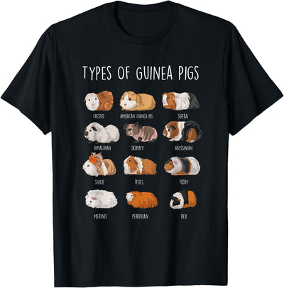 Guinea Pig Types Of Guinea Pigs T-Shirt