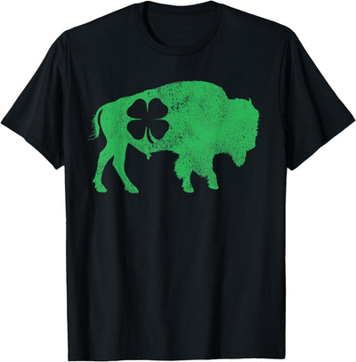 Buffalo St Patricks Day Funny Buffalo Shamrock St Patrick's T-Shirt