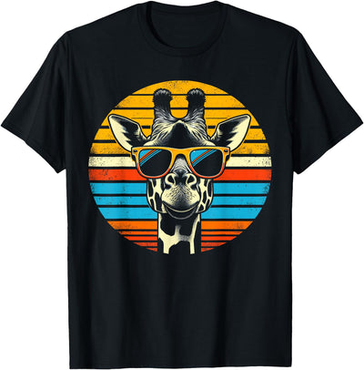 Giraffe Vintage Sunglasses T-Shirt