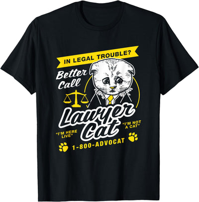 I'm Not A Cat Meme T-Shirts Lawyer Cat T-Shirt I'm Not A Cat Kitten Filter T-Shirt