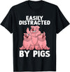 Pig Gift Pig Lover Stuff & Pig Novelty Accessories Funny Pig Design For Men Women Kids Farm Animal Pig Lovers T-Shirt - Black