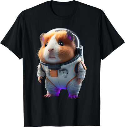 Guinea Pig Astronaut Furry Potato Funny T-Shirt