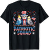 Cockatiel Parakeet Bird 4th Of July Bird Lover Patriotic Cockatiel Parakeet Bird Birdwatching 4th of July T-Shirt - Black