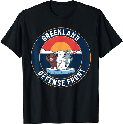 Greenland Defense Front Polar Bear tee Greenland Guard Polar Bear Spear Arctic Emblem T-Shirt
