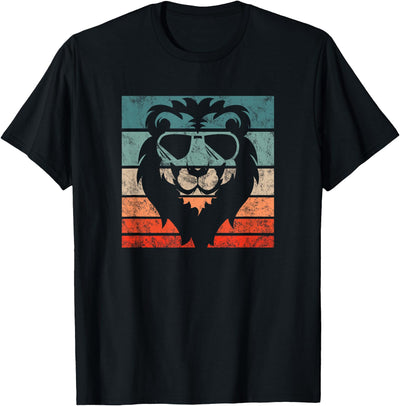 Lion Retro Style Vintage T-Shirt