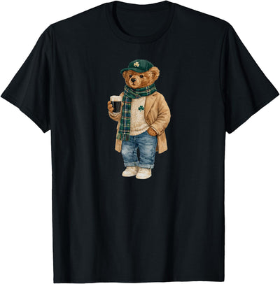 Lucky Teddy Bear St Patricks Day Irish T-Shirt