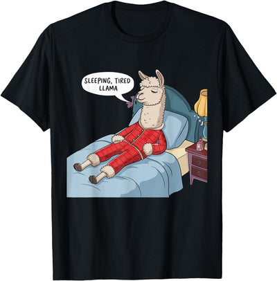 Alpaca shirt Family Llama Pjs Clothes Alpaca Llama with Red Buffalo Plaid Pajamas Girl Boy Llama T-Shirt
