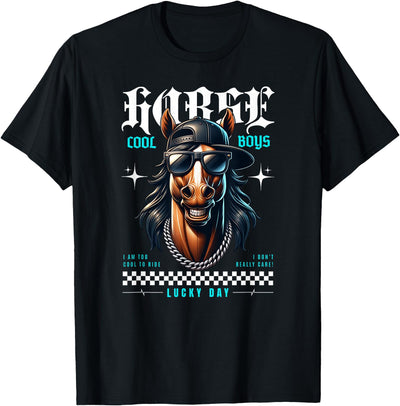 United Labels Horse - Lucky Days Streetwear Cool T-Shirt