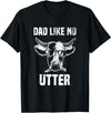 Lustige Kühe Bauernhof Papa Farming Leben Kuh Papa wie Keine Utter Funny Father's Day Animal Word Game T-Shirt - Black