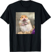 Scared Hamster Meme Funny Pet Owner Dank Trendy T-Shirt - Black