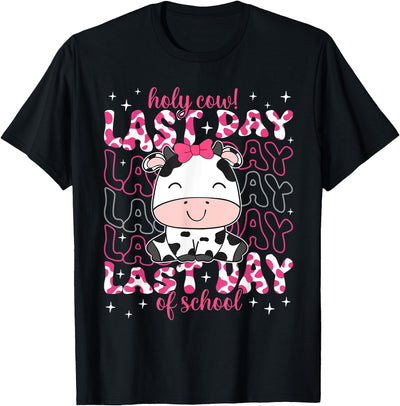 Holy Cow Last Day of School Teacher Boys Girls Kids Student T-Shirt