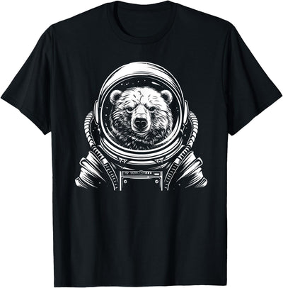 Funny Polar Bear Astronaut Astro Space Suit Mom Dad T-Shirt