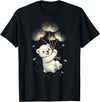 Blueberry Clothing Baby Polar Bear Floating On Dandelion Seeds T-Shirt - Black