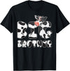 Cow Pattern Print Family Tee For Mom Dad Kids Cow Big Brother Birthday Funny Family Matching Bro Family T-Shirt - Black