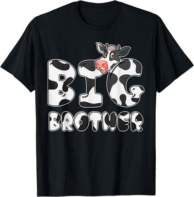 Big Brother Cow Print Bubble Letters T-Shirt