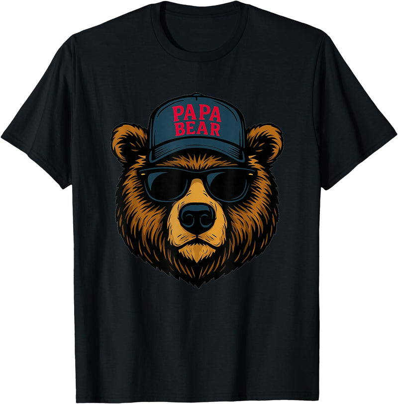 Father's Day Shirts Papa Bear - Father's Day Great Dad Joke T-Shirt - Black