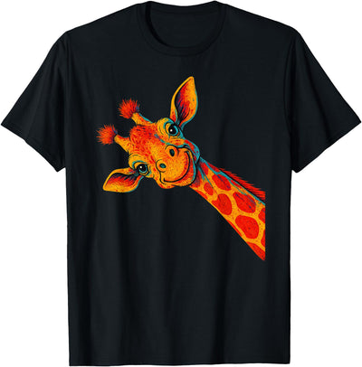 Love Giraffe Women Wildlife Giraffe Lovers Tee for Kids Girl T-Shirt