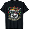 Cinco De Mayo Fiesta Moo Tees Vintage Highland Cow Cinco De Mayo Funny Retro Fiesta Design T-Shirt - Black