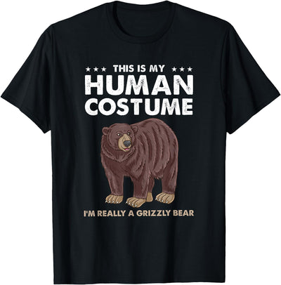 This Is My Human Costume Im Really A Grizzly Bear T-Shirt