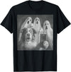 Spooky Aussie Moments Australian Shepherd Selfie Funny Ghost Halloween T-Shirt - Black