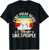 Funny Polar Bear Shirts I Like Polar Bears - Zookeeper Zoologist Zoo Animal Lover T-Shirt - Black