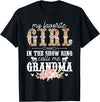 Proud Pig Show Grandma For Mother's Day Proud Pig Show Grandma Pig Show Grandmother T-Shirt - Black