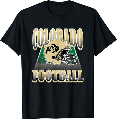 Elite Authentics Colorado Buffaloes Vintage Football Helmet T-Shirt