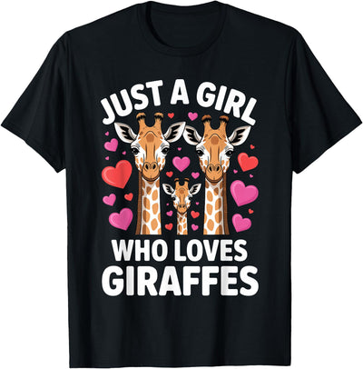 Cute Giraffe Art for Women Girls Giraffe Print Giraffe Lover T-Shirt