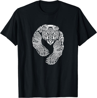 CELTIC KNOTWORK TRIBAL TATTOO BEAR T-Shirt