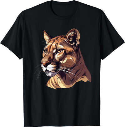 Mountain Lion Caricature T-Shirt