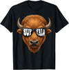 generic Buffalo with Sunglasses Wildlife Graphic for Men Women Kids T-Shirt - Black