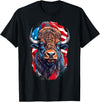 American patriotic buffalo, american bison US flag American patriotic buffalo, american bison, bison US flag T-Shirt - Black