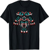 Tribal America Alaska Native American Indian Tlingit Eagle Bear Clan Spirit T-Shirt - Black