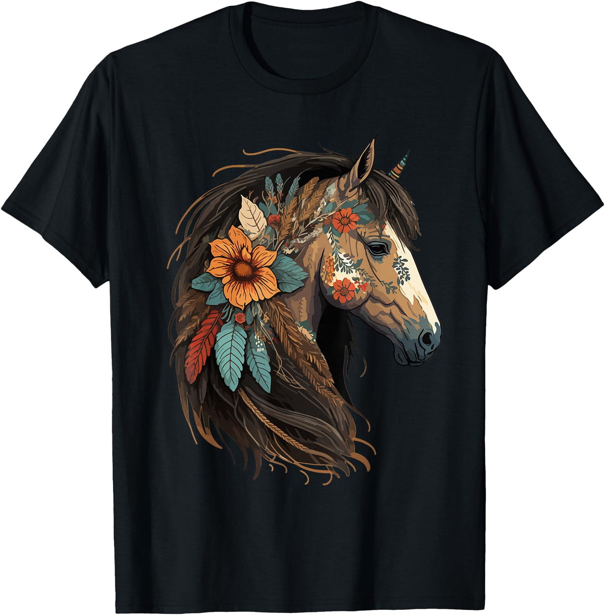 Just a girl who loves horses Co. Equestrian Horse Lover Western Cowgirl Horseback Riding T-Shirt - Black