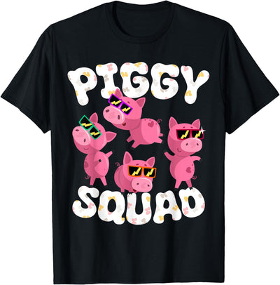 Piggy Squad Pig Farmer Animal Lovers Farming Farm T-Shirt