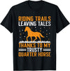 American Quarter Horse Riding Racing Horses American Quarter Horse Owner Horse Riding Horses Racing T-Shirt - Black