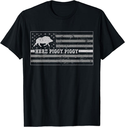 Pig Call For Hunting Here Piggy Hog Hunting Shir T-Shirt