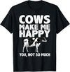 Cow Gift Cow Lover Accessories Cattle Farmer Stuff Cool Cow Art For Men Women Cow Farmer Dairy Cows Farm Animal T-Shirt -
