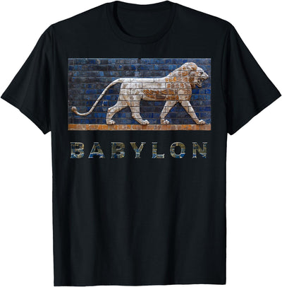 Kids Unisex Black Lion Print T-Shirt