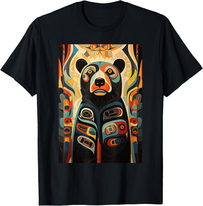 Indian Art Design Spirit Bear T-Shirt